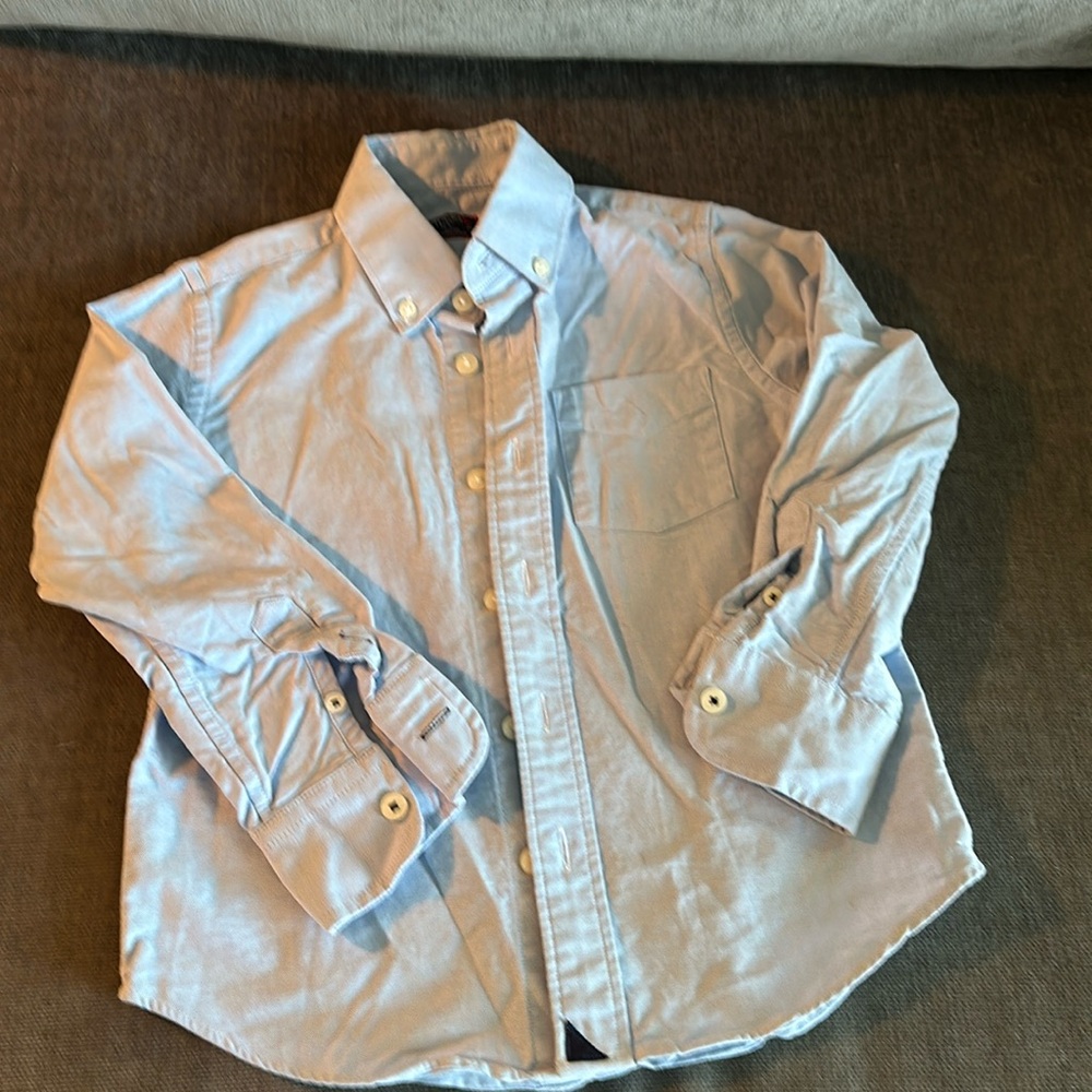 UNTuckit Cotton blue cotton button down shirt (boys 4-5)